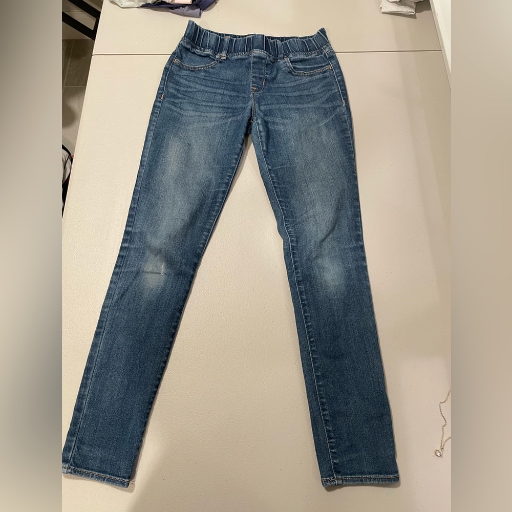 dark blue jeggings